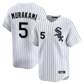 CAdoa C.White Sox #5 Munetaka Murakami Player White Stripe Limited Home Stitched Jerseys