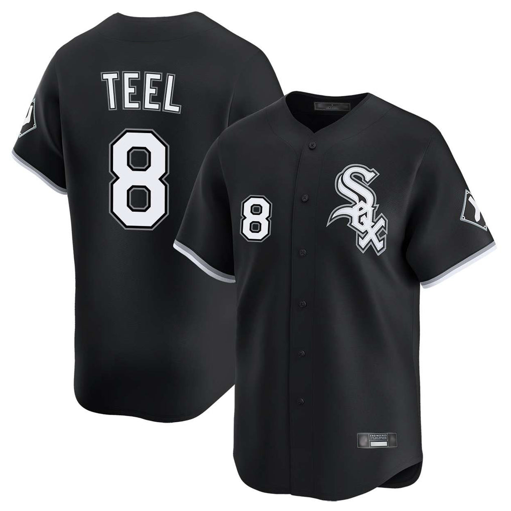 CAdoa C.White Sox #8 Kyle Teel Player Black Limited Home Stitched Jerseys