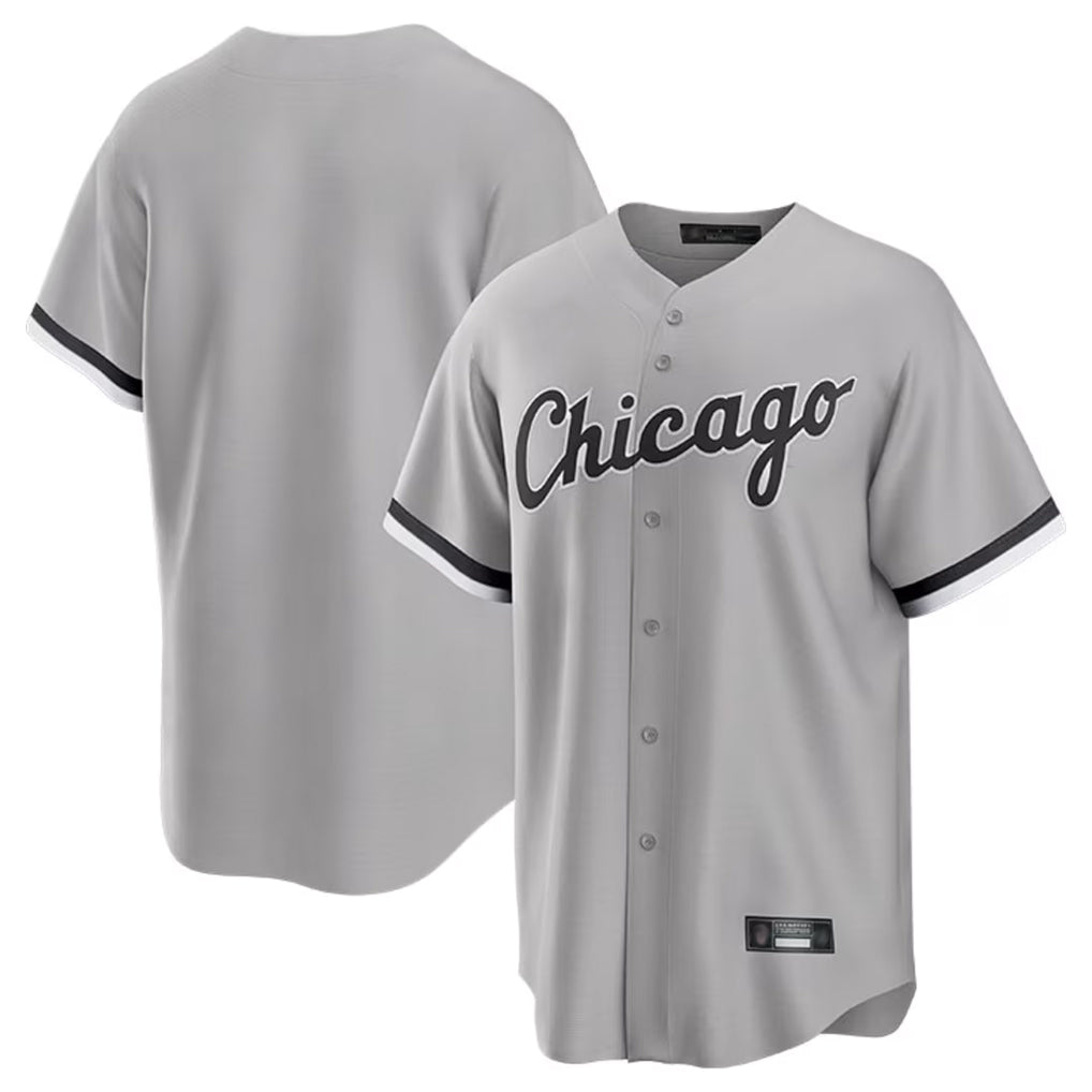 CAdoa C.White Sox ## White Sox Blank Player Gray Home Game Stitched Jerseys
