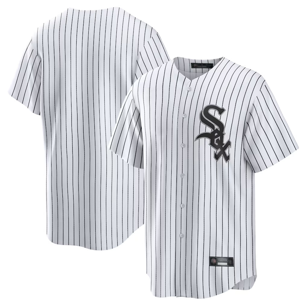 CAdoa C.White Sox ## White Sox Blank Player White Stripe Home Game Stitched Jerseys
