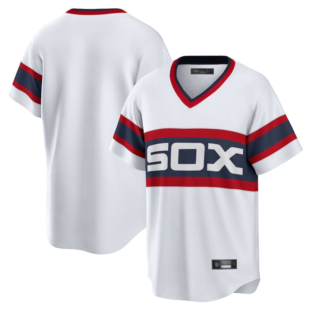 CAdoa C.White Sox ## White Sox Blank Player White T-shirt Home Game Stitched Jerseys