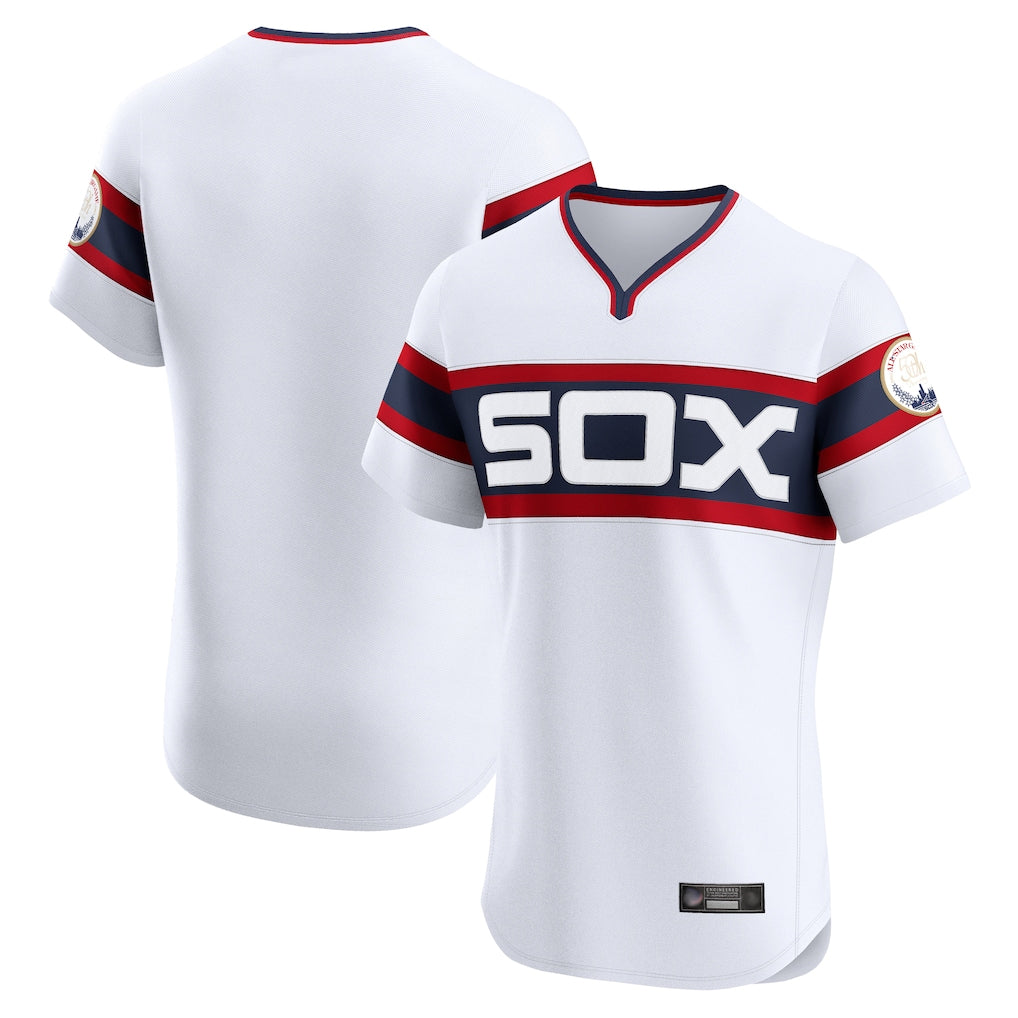 CAdoa C.White Sox ## White Sox Blank Player White T-shirt Limtied Elite Home Stitched Jerseys