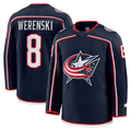 CAdoa CB.Jackets #8 Zach Werenski Navy Home Premium Jersey