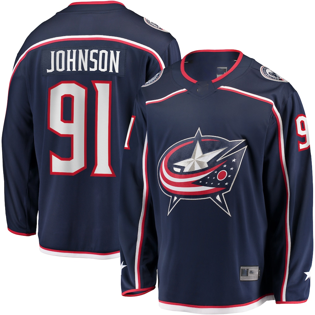 CAdoa CB.Jackets #91 Kent Johnson Navy Home Breakaway Jersey