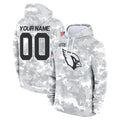 CAdoa Custom A.Cardinals Arctic Camo Salute to Service Limited Hoodie Any Name & Numbers Stitched Jerseys