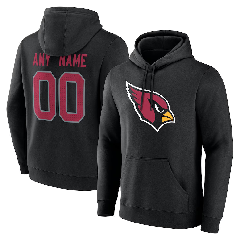 CAdoa Custom A.Cardinals Black Salute to Service Pullover Hoodies Any Name & Numbers Stitched Jerseys