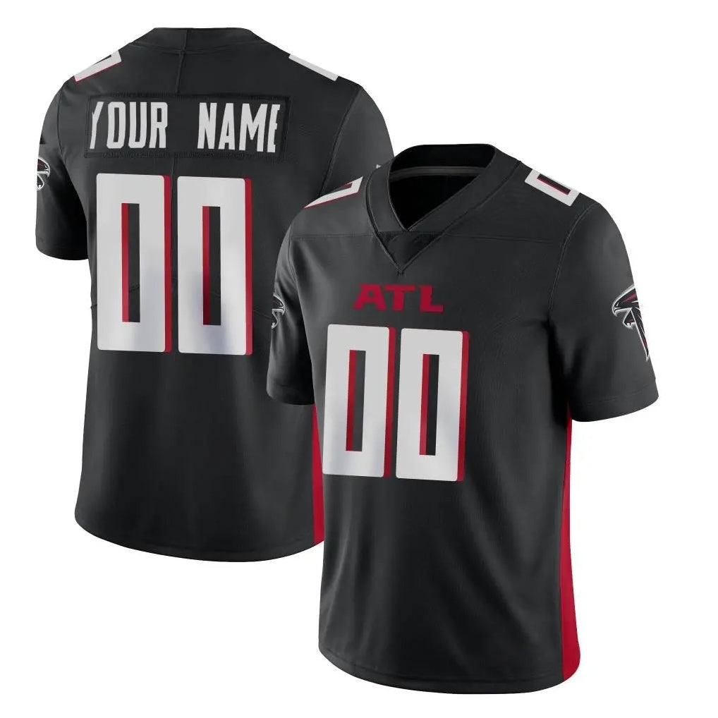 CAdoa Custom A.Falcons Black Limited Home Game Any Name & Numbers Stitched Jerseys
