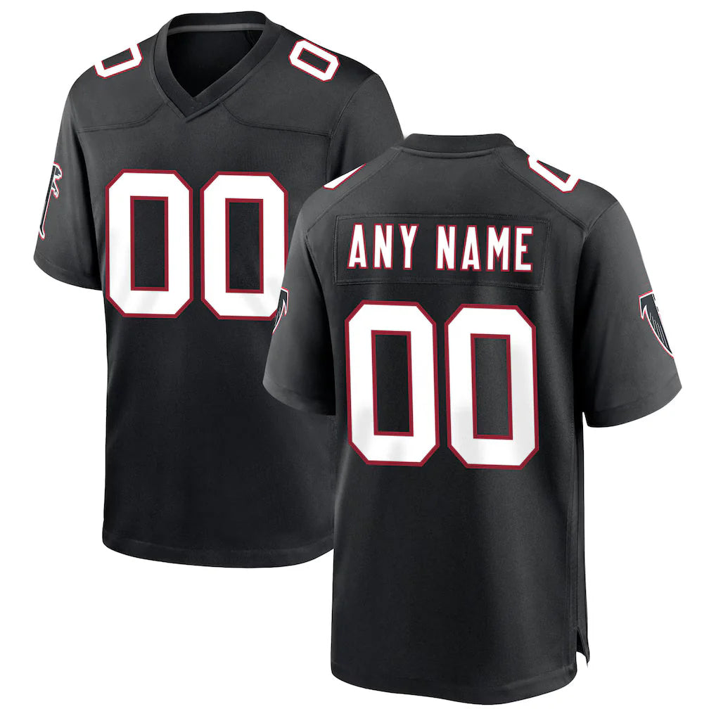 CAdoa Custom A.Falcons Black Throwback Limited Home Game Any Name & Numbers Stitched Jerseys