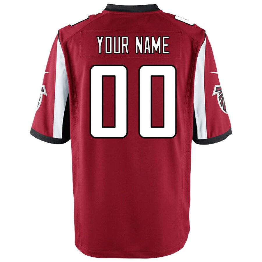 CAdoa Custom A.Falcons Red Game Stitched Jerseys
