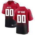 CAdoa Custom A.Falcons Red Replica Home Game Stitched Jerseys
