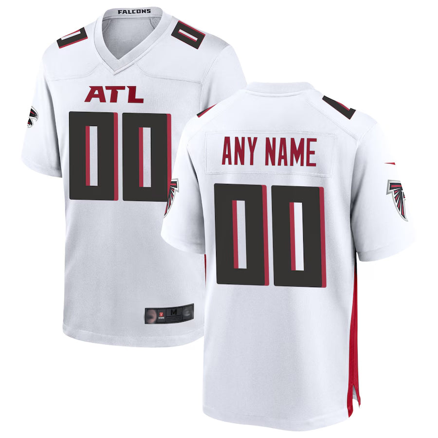 CAdoa Custom A.Falcons White Home Game Stitched Jerseys