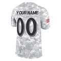 CAdoa Custom B.Ravens Arctic Camo Salute to Service Limited Any Name & Numbers Stitched Jerseys