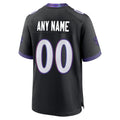 CAdoa Custom B.Ravens Black Home Game Any Name & Numbers Stitched Jerseys