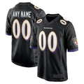 CAdoa Custom B.Ravens Black Home Game Stitched Jerseys