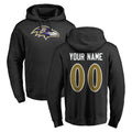 CAdoa Custom B.Ravens Black Pullover Hoodie Any Name & Numbers Stitched Jerseys