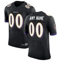 CAdoa Custom B.Ravens Black Speed Machine Elite Stitched Jerseys
