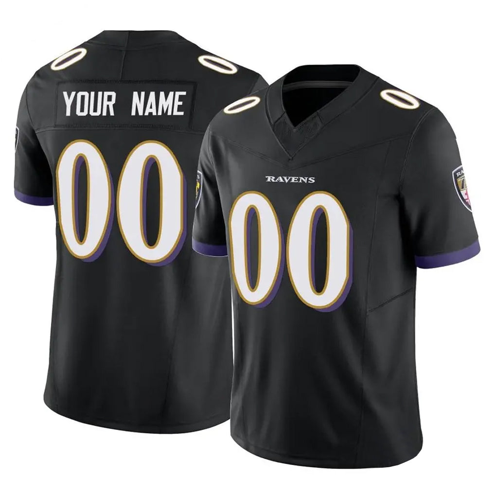 CAdoa Custom B.Ravens Black Vapor F.U.S.E. Limited Game Any Name & Numbers Stitched Jerseys