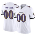 CAdoa Custom B.Ravens White Vapor F.U.S.E. Limited Any Name & Numbers Stitched Jerseys