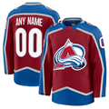 CAdoa Custom C.Avalanche Burgundy Home Premium Jerseys