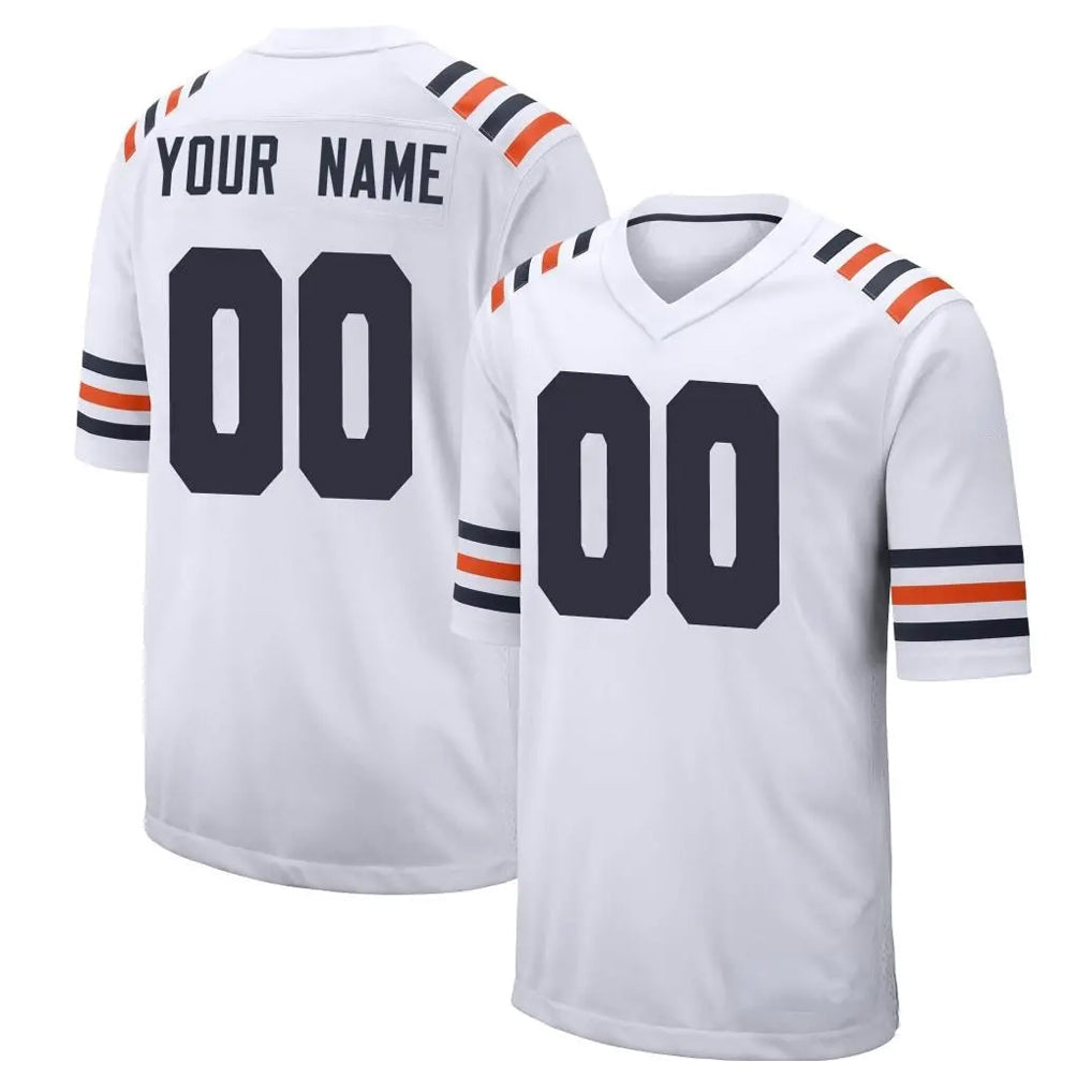 CAdoa Custom C.Bears White Classic Home Game Any Name & Numbers Stitched Jerseys