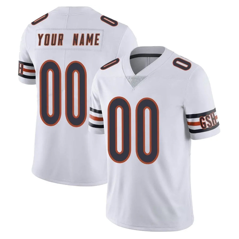 CAdoa Custom C.Bears White Vapor Untouchable Limited Home Game Any Name & Numbers Stitched Jerseys
