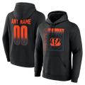 CAdoa Custom C.Bengals Black Home Field Pop Personalized Name & Number Hoodie Stitched Jerseys