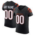CAdoa Custom C.Bengals Black Team Vapor F.U.S.E. Elite Stitched Jerseys