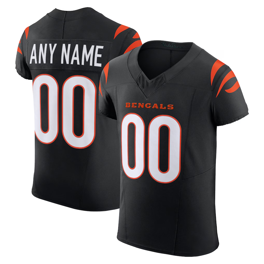 CAdoa Custom C.Bengals Black Team Vapor F.U.S.E. Elite Stitched Jerseys