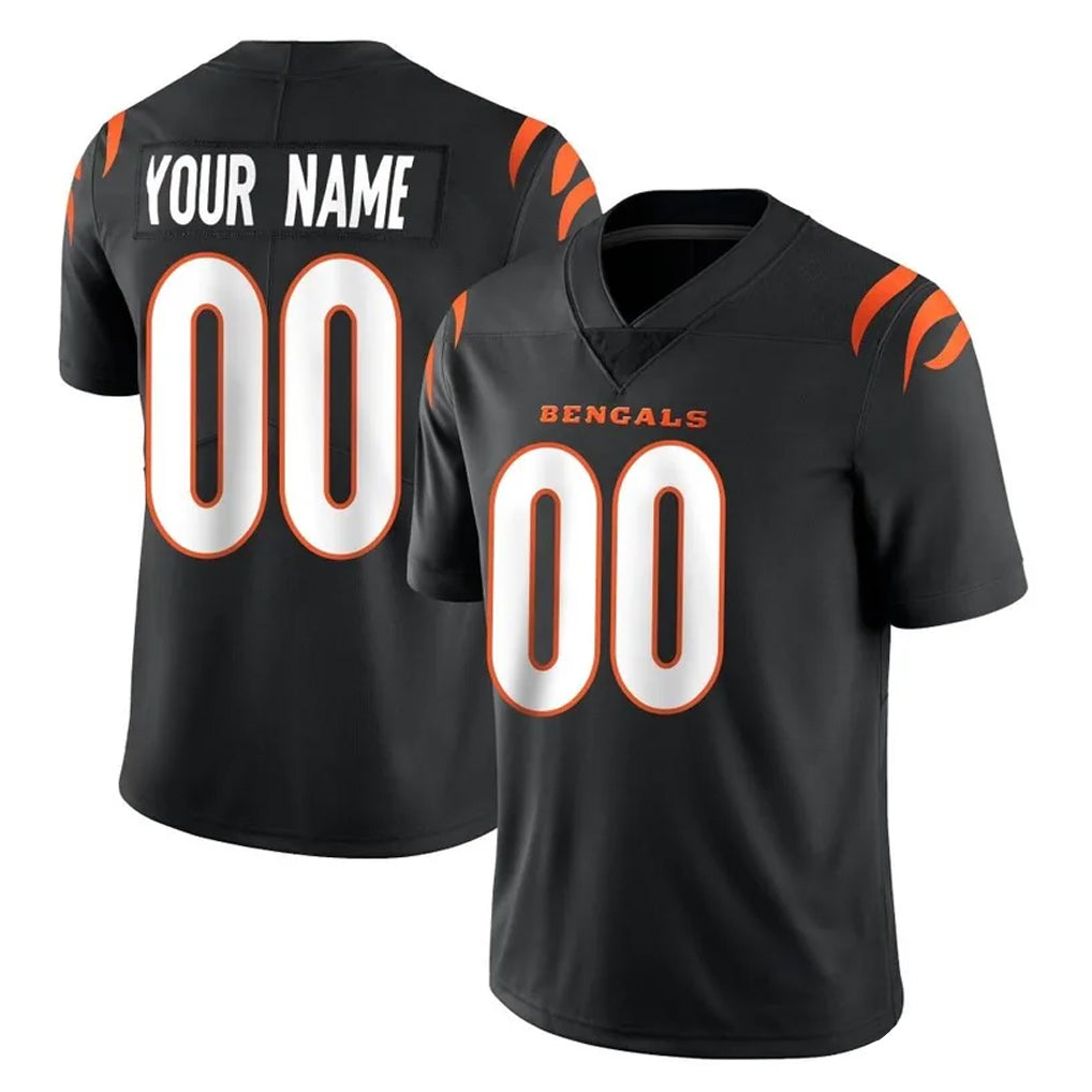 CAdoa Custom C.Bengals Black Vapor Untouchable Limited Home Game Any Name & Numbers Stitched Jerseys