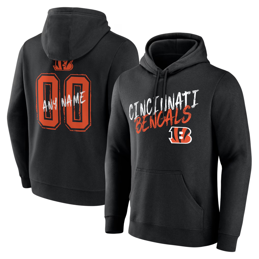 CAdoa Custom C.Bengals Gray Big & Tall Team Authentic Custom Hoodie Stitched Jerseys