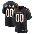 CAdoa Custom C.Bengals Home Replica Game Football Jerseys - Black - Custom