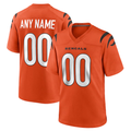 CAdoa Custom C.Bengals Orange Alternate Game Stitched Jerseys