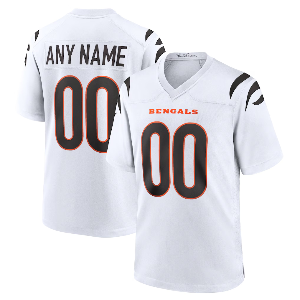 CAdoa Custom C.Bengals White Game Stitched Jerseys