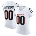 CAdoa Custom C.Bengals White Vapor F.U.S.E. Elite Stitched Jerseys