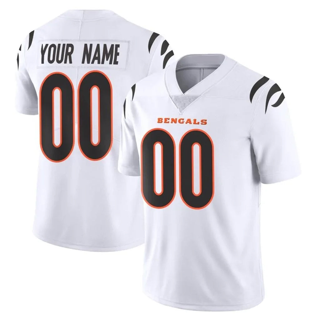 CAdoa Custom C.Bengals White Vapor Untouchable Limited Home Game Any Name & Numbers Stitched Jerseys