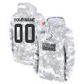 CAdoa Custom C.Browns Arctic Camo Salute to Service Hoodies Limited Any Name & Numbers Stitched Jerseys
