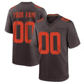 CAdoa Custom C.Browns Brown Alternate Home Game Any Name & Numbers Stitched Jerseys