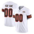 CAdoa Custom C.Browns White Limited Vapor Untouchable Home Game Any Name & Numbers Stitched Jerseys