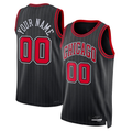 CAdoa Custom C.Bulls Black 2022-23 Swingman Jerseys - Statement Edition