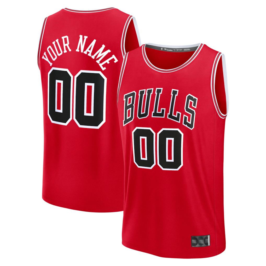 CAdoa Custom C.Bulls Red Fast Break Jerseys - Icon Edition
