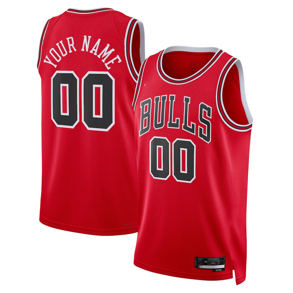 CAdoa Custom C.Bulls Red Swingman Jerseys - Icon Edition