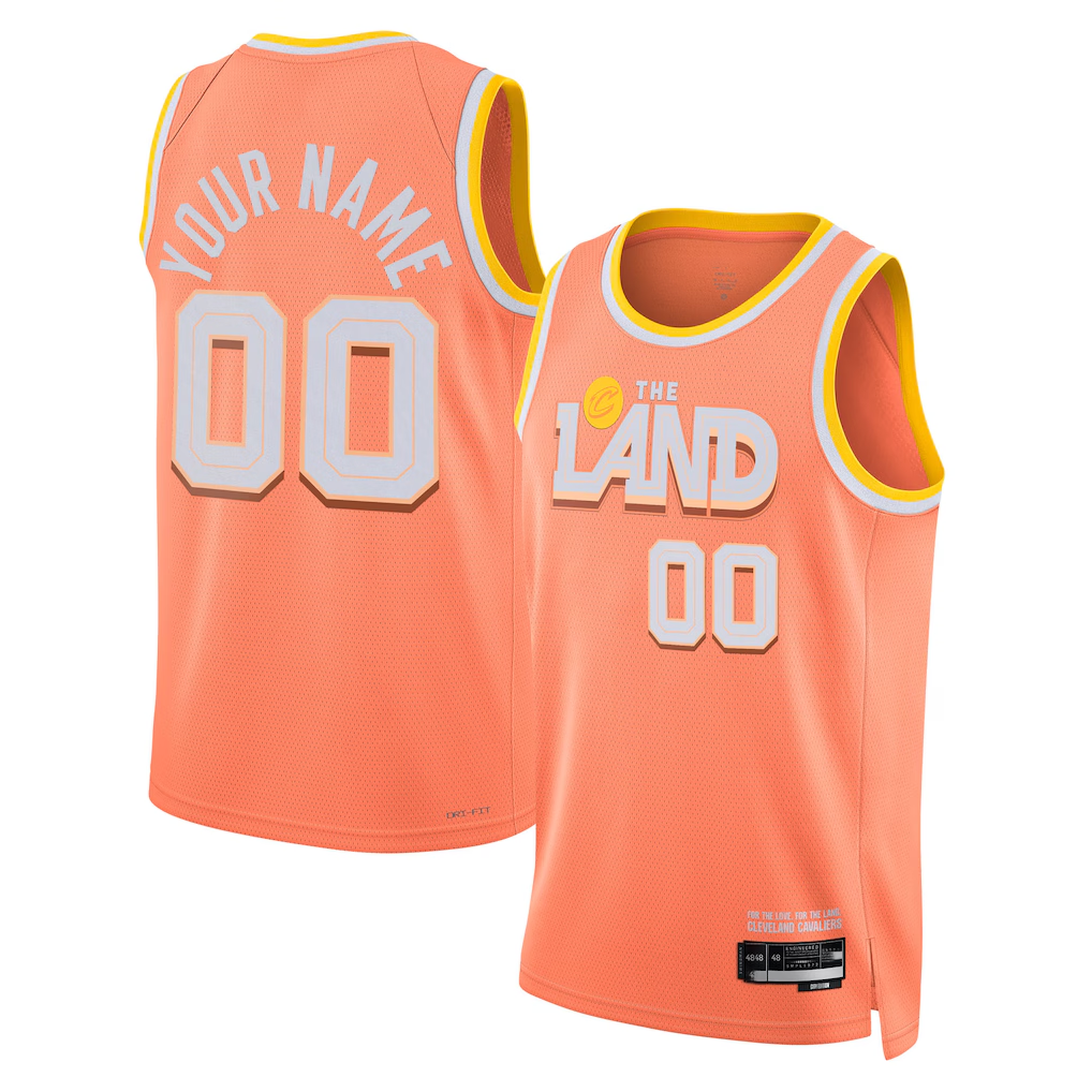 CAdoa Custom C.Cavaliers Orange 202526 City Edition Swingman Jerseys