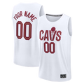 CAdoa Custom C.Cavaliers White Fast Break Jerseys - Icon Edition