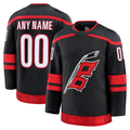 CAdoa Custom C.Hurricanes Black Home Premium Stitched Jerseys
