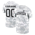 CAdoa Custom C.Panthers Arctic Camo Salute to Service T-Shirt Hoodies Any Name & Numbers Stitched Jerseys