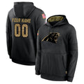 CAdoa Custom C.Panthers Black Salute to Service Pullover Hoodies Any Name & Numbers Stitched Jerseys