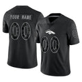 CAdoa Custom D.Broncos Black Reflective Limited Any Name & Numbers Stitched Jerseys