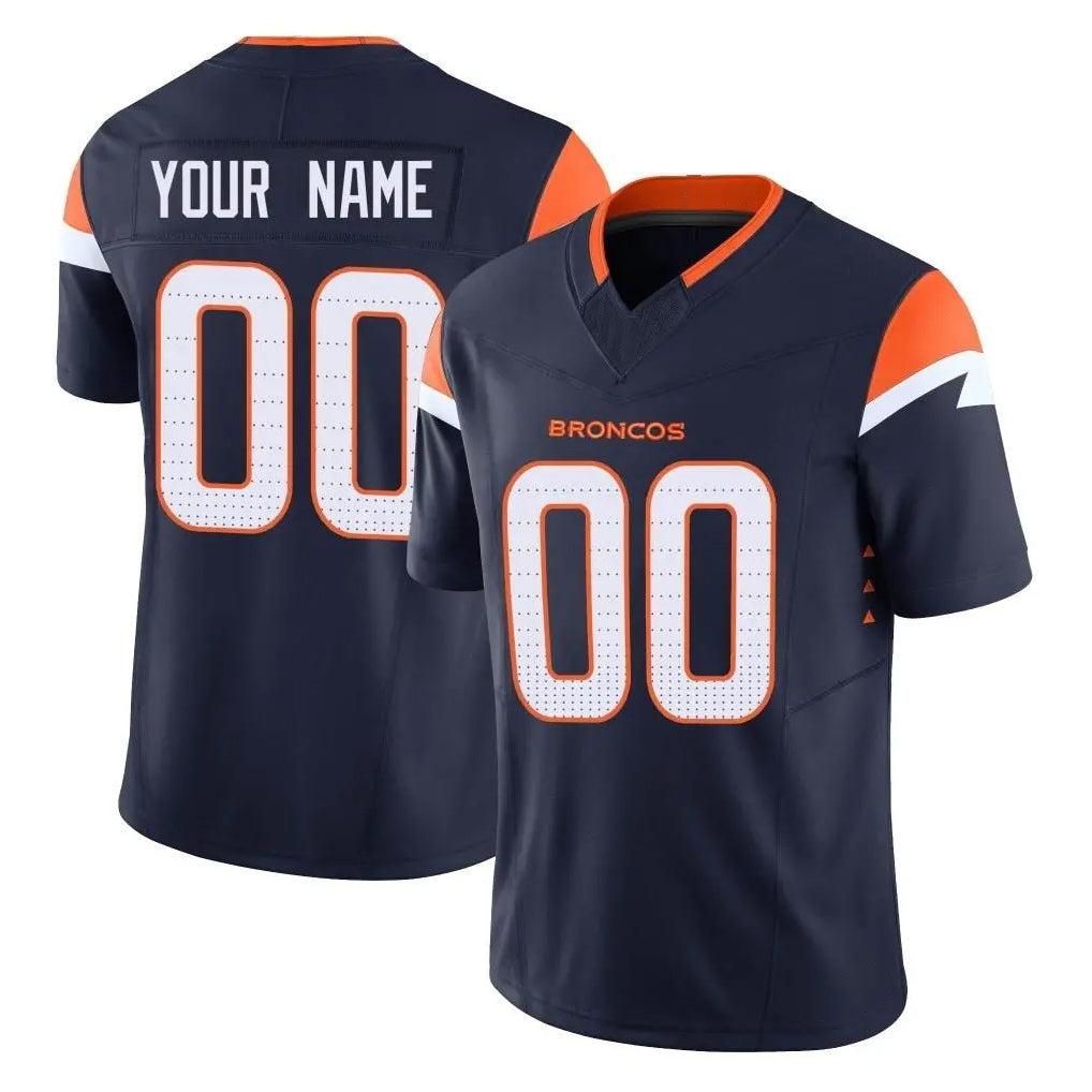 CAdoa Custom D.Broncos Navy Limited Vapor F.U.S.E. Home Game Any Name & Numbers Stitched Jerseys
