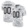 CAdoa Custom D.Lions Arctic Camo Salute To Service Limited Any Name & Numbers Stitched Jerseys