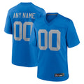 CAdoa Custom D.Lions Blue Limted Game Alternate Stitched Jerseys